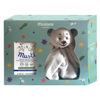 Mustela Coffret musti bébé eau soin parfumée 50ml + peluche
