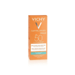 VICHY CAPITAL SOLEIL EMULSION ANTI-BRILLANCE TOUCHER SEC INVISIBLE PEAUX MIXTES A GRASSES SPF50 50ML