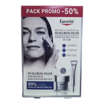 Eucerin Hyaluron Filler Duo Pack Soin De Nuit 50ml+ Soin Contour Des Yeux 15ml