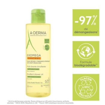 A-DERMA EXOMEGA CONTROL HUILE LAVANTE EMOLLIENTE 500ML