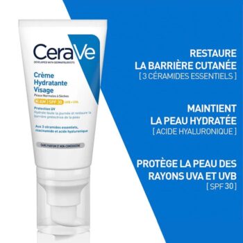 Cerave crème hydratante visage  SPF 30 – 52 mL