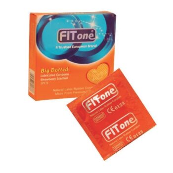 FIT ONE PLAISIR INTENSE STRAWBERRY PRESERVATIF B3