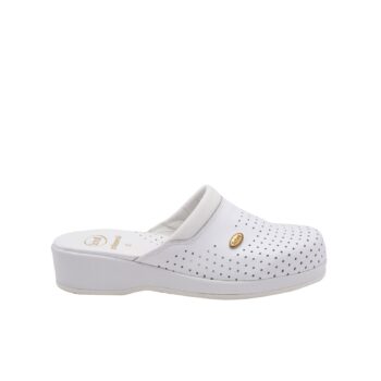 SCHOLL SABOT MULES BACKGUARD BLANC