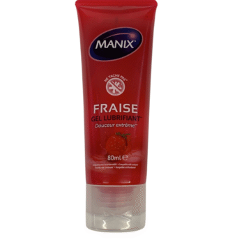 MANIX GEL LUBRIFIANT À LA FRAISE (80 ML)