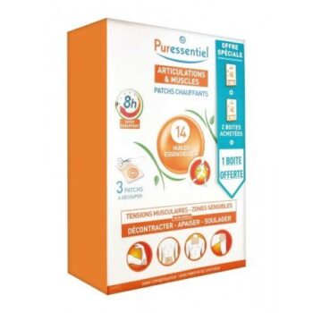 PURESSENTIEL ARTICULATIONS ET MUSCLES PATCHS CHAUFFANTS 14 HUILES ESSENTIELLES B3