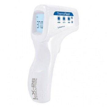 VISIOMED THERMOFLASH THERMOMETRE MEDICAL SANS CONTACT INFRAROUGE BLANC REF LX-26